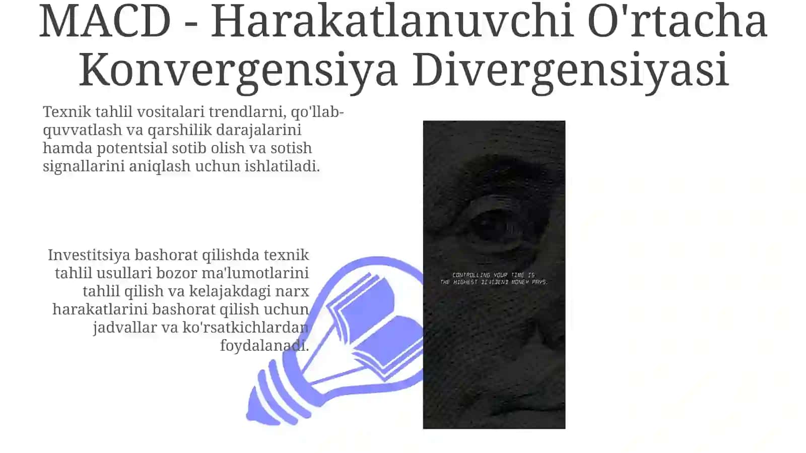 Investitsion bashoratda texnik tahlil usullari 3