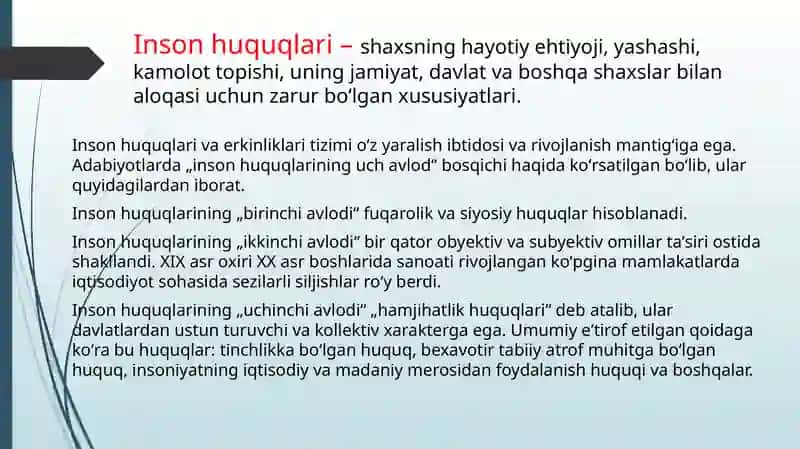Inson Huquqlari-Jamiyat Poydevori 3