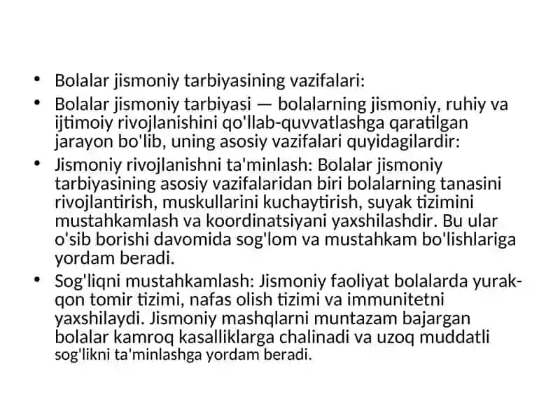 Bolalar jismoniy tarbiyasi 3