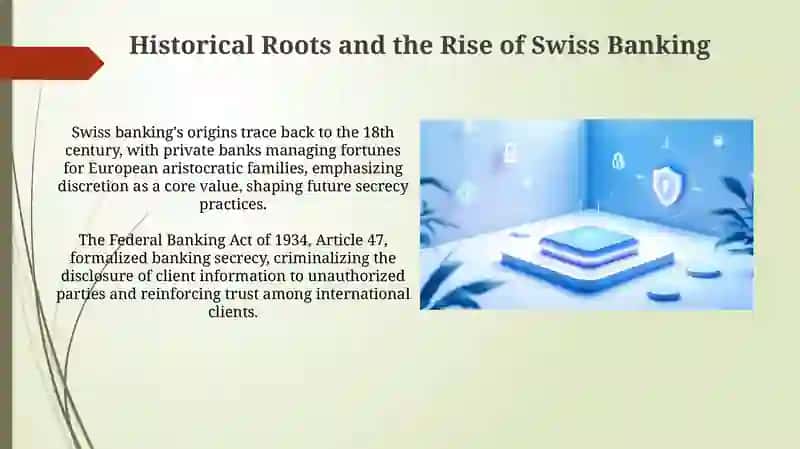 Swiss Banking: A Historical Foundation of Security and Secrecy 3