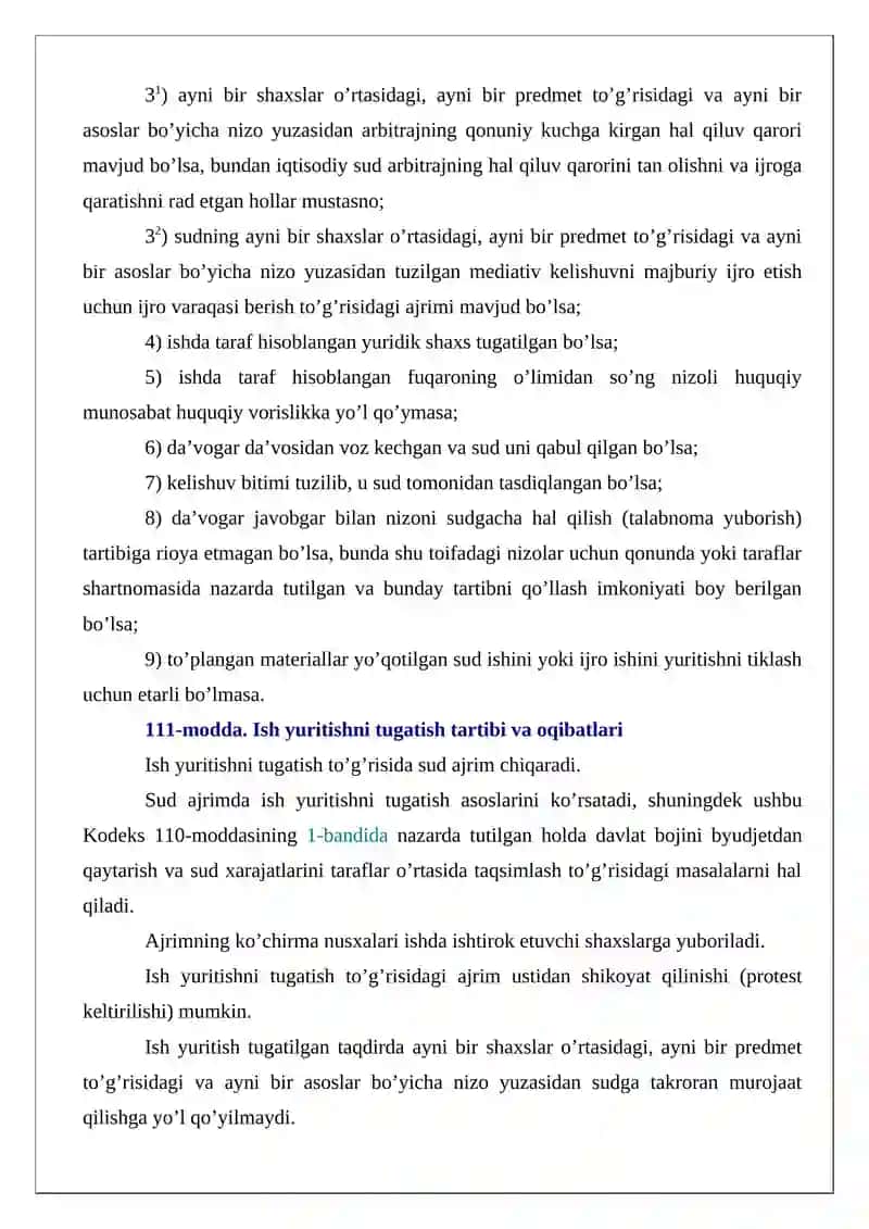 Ish yuritishni tugatish 3