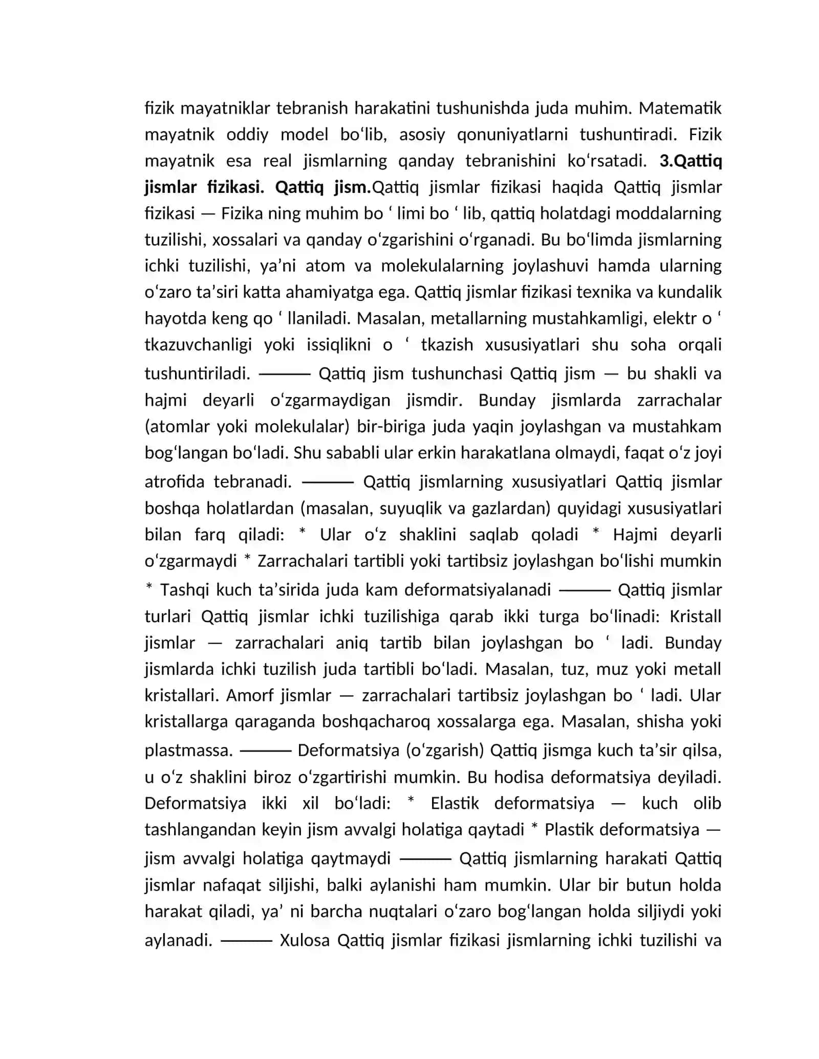 bilet 1.Mexanika Moddiy nuqta kinematikasi 3