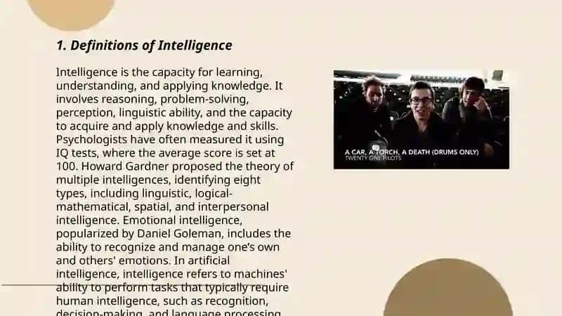 Definitions of Intelligence 3