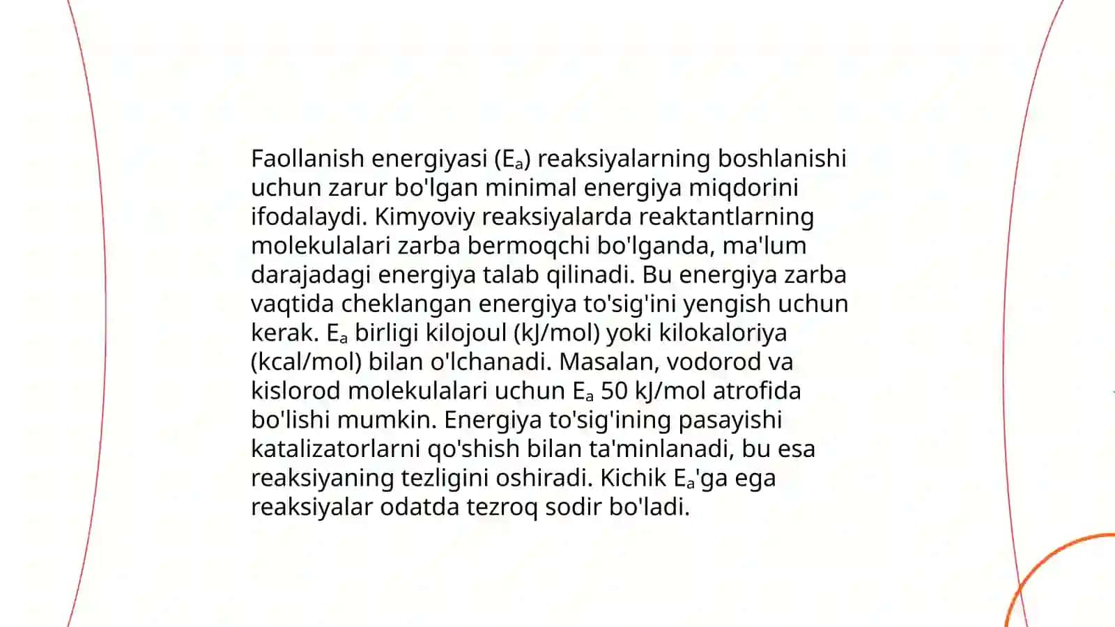 Kimyoviy reaksiyalarning energetik jihatlari 3