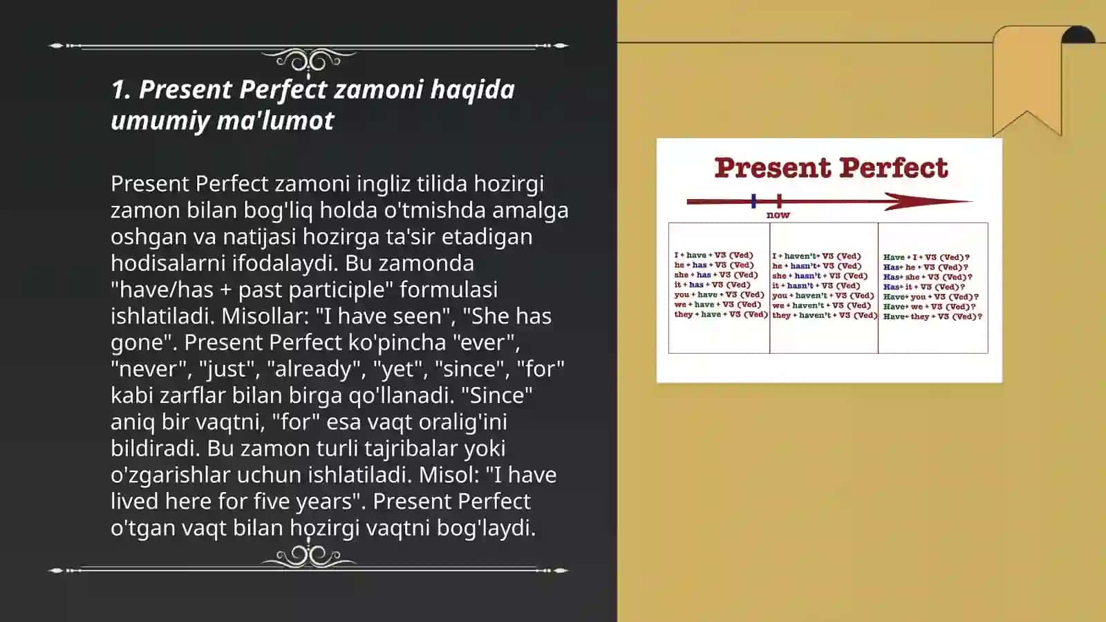 Present Perfect 3