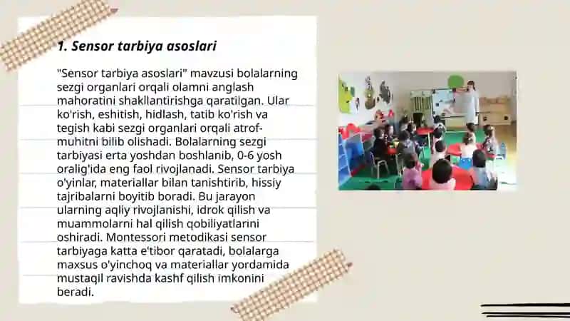 Sensor tarbiya asoslari 3