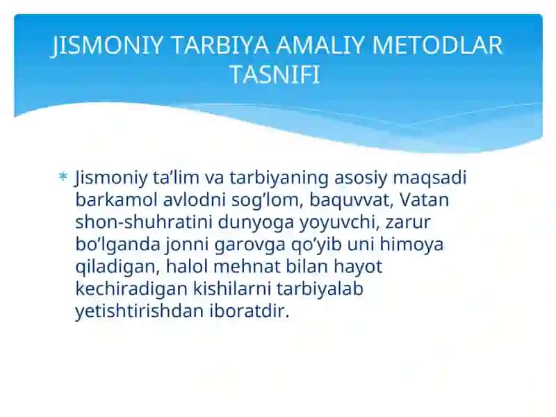 Jismoniy tarbiya amaliy metodlar tasnifi 3