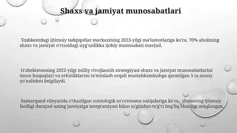 Jamiyat falsafasi 3