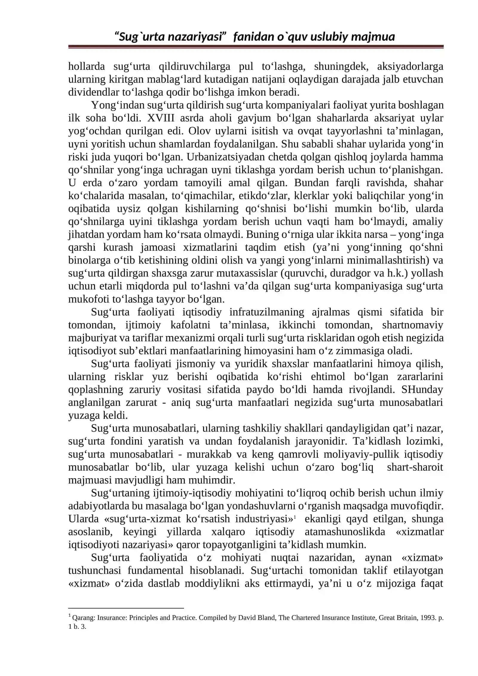 Sug‘urta nazariyasi 3