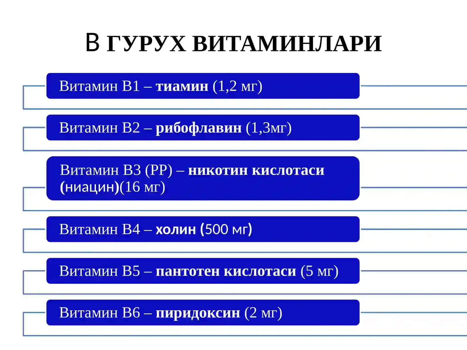 В ГУРУХ ВИТАМИНЛАРИ Vitamin preparatlari 3