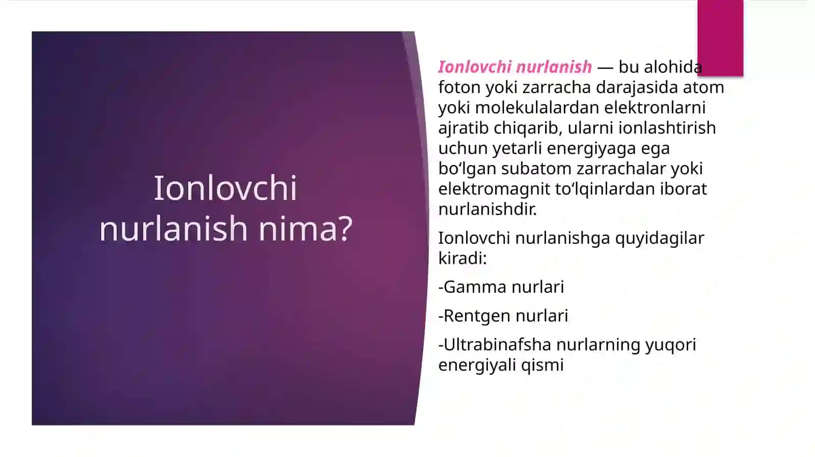 Ionlovchi nurlanishni qayd qilish metodlari 3