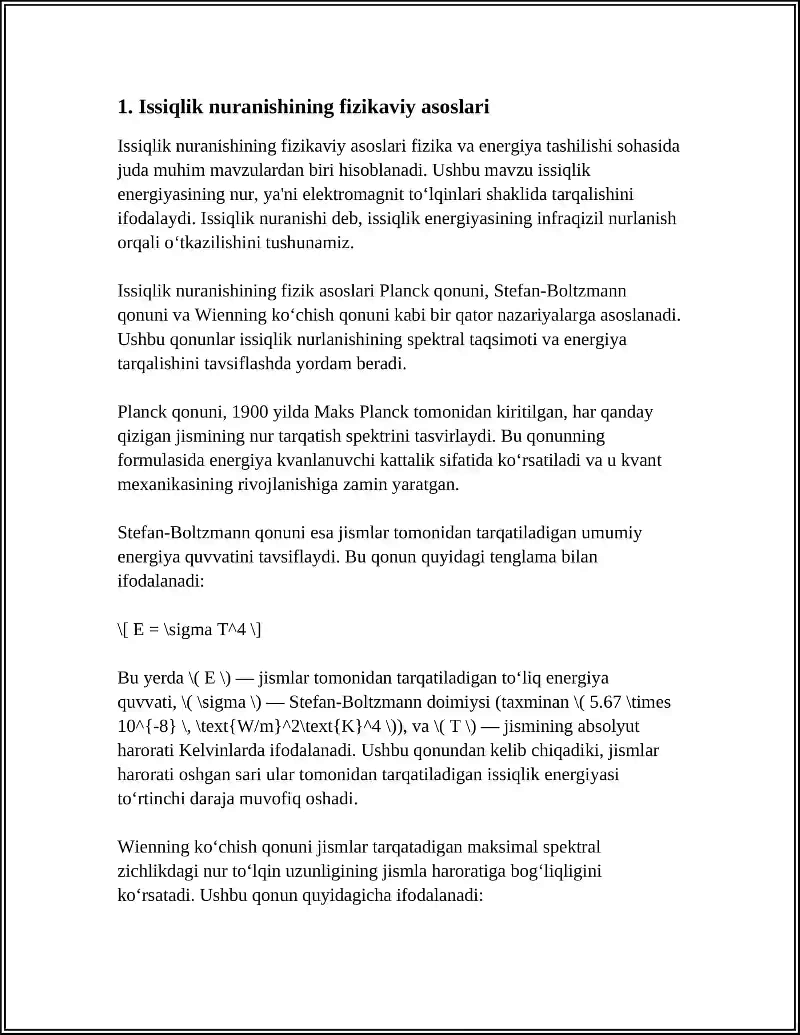 ISSIQLIK NURLANISH JARAYONI VA UNING AHAMIYATI 3