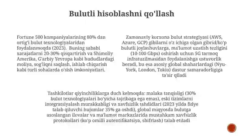 Bulutli hisoblashni qo'llash 3