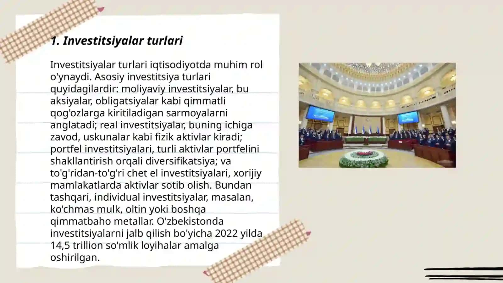 Investitsiyalar turlari 3