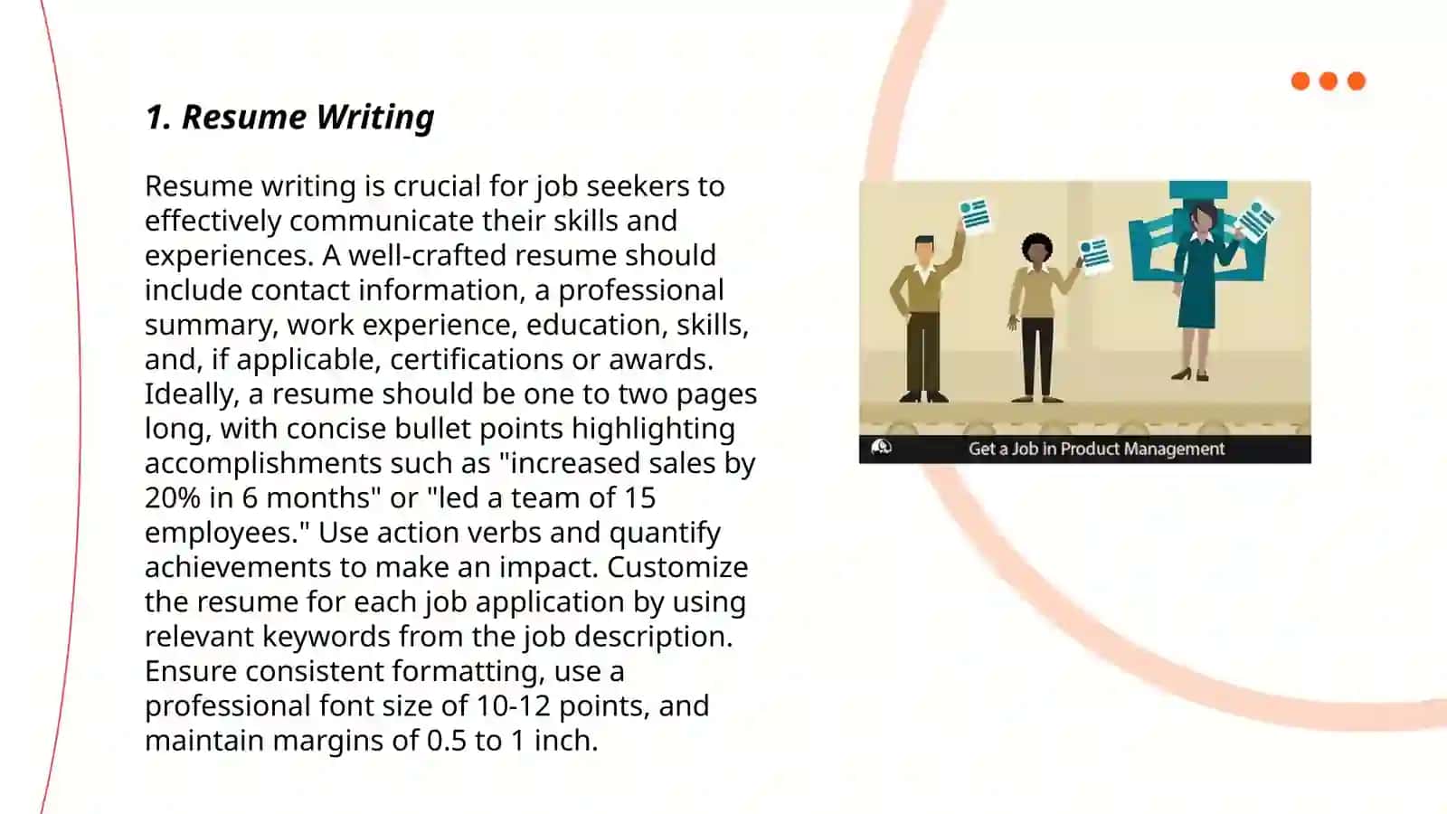Resume Writing 3