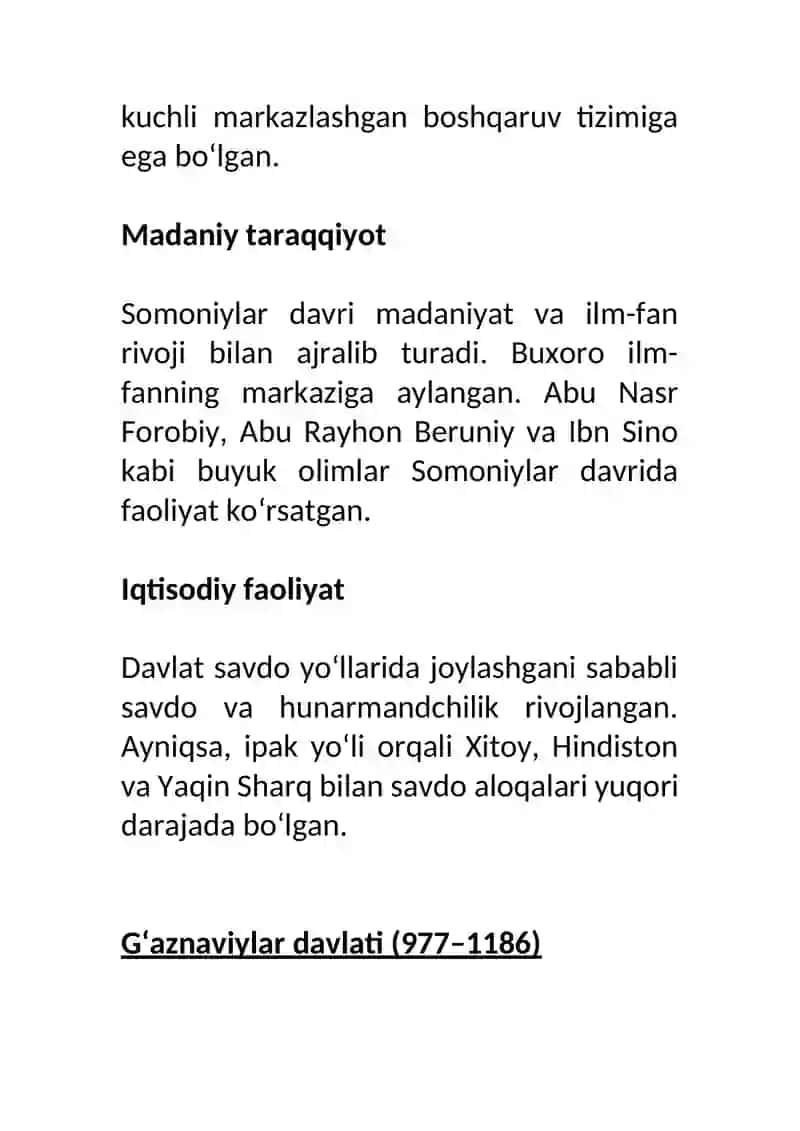 O’ZBEKISTON DAVLATCHILIK TARIXI 3
