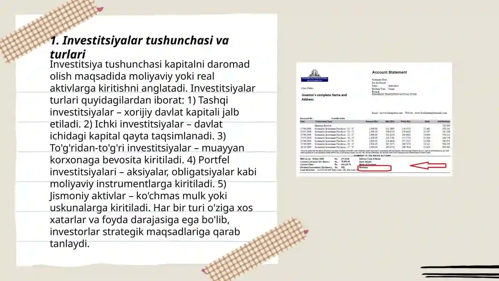 Investitsiyalar hisobi 3