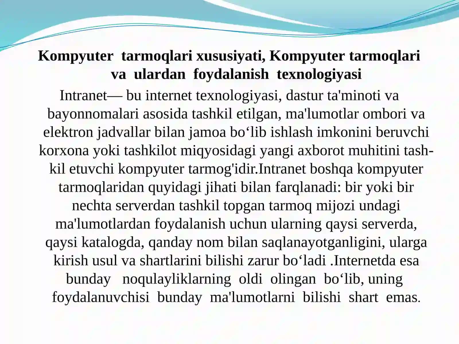 Binolardagi kompiyuter tarmoqini loyihalash 3