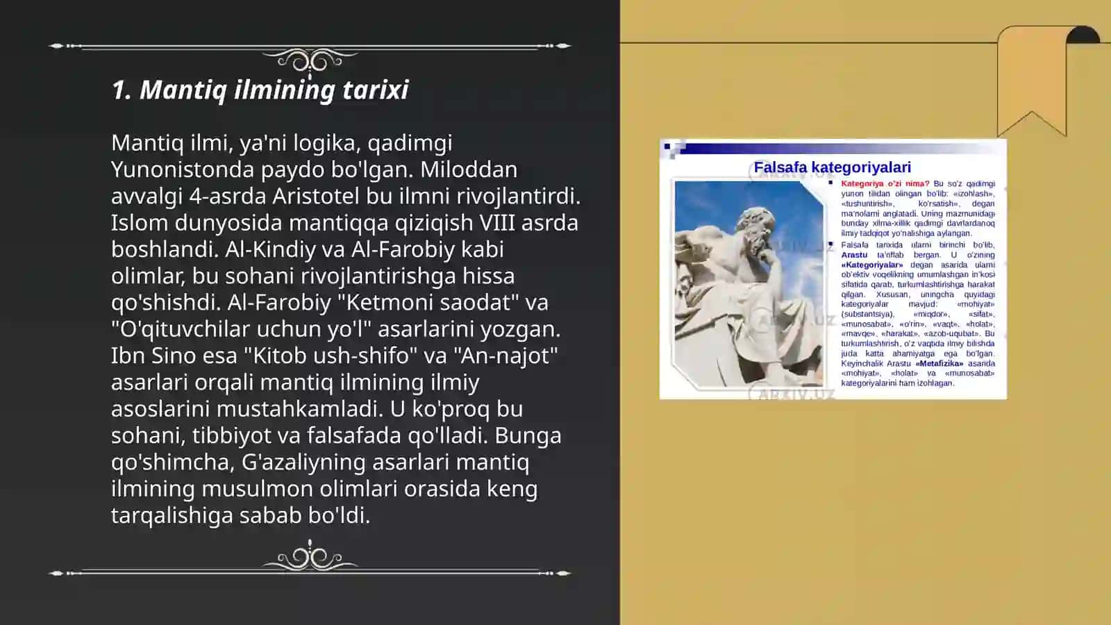 Mantiq ilmining predmeti ahamiyati va asosiy qonunlari 3