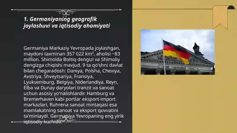 Germanyaning iqtisodiy geografik tavsifi 3