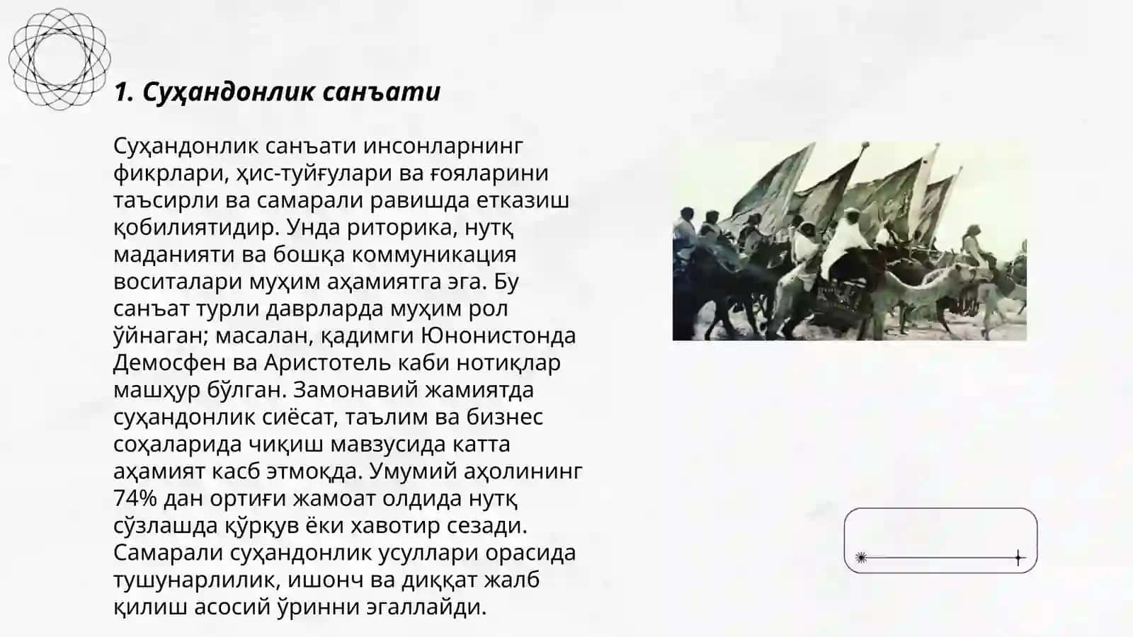 Суҳандонлик санъати 3
