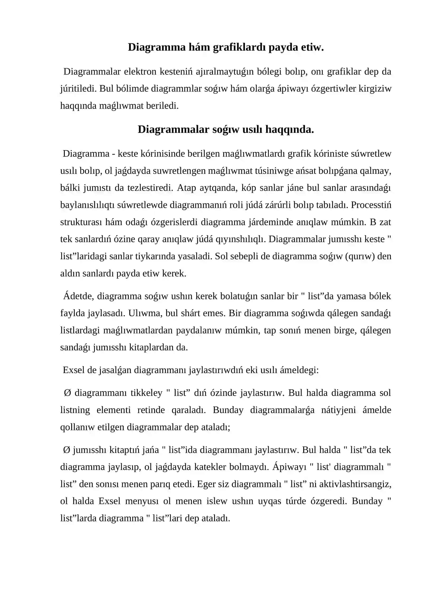 Diagramma hám grafiklar ustasi 3
