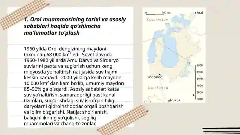 Orol muammosi haqida qoʻshimcha ma’lumotlar toʻplash 3
