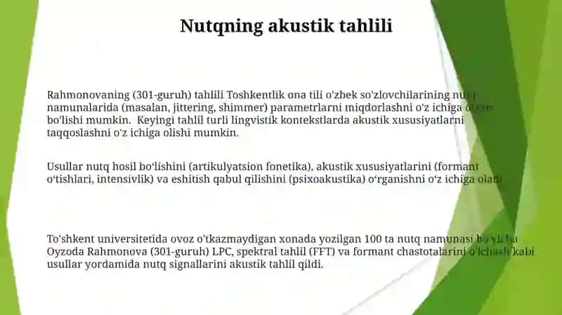 Bilish jarayonlarini o'rganish metodikalari 3