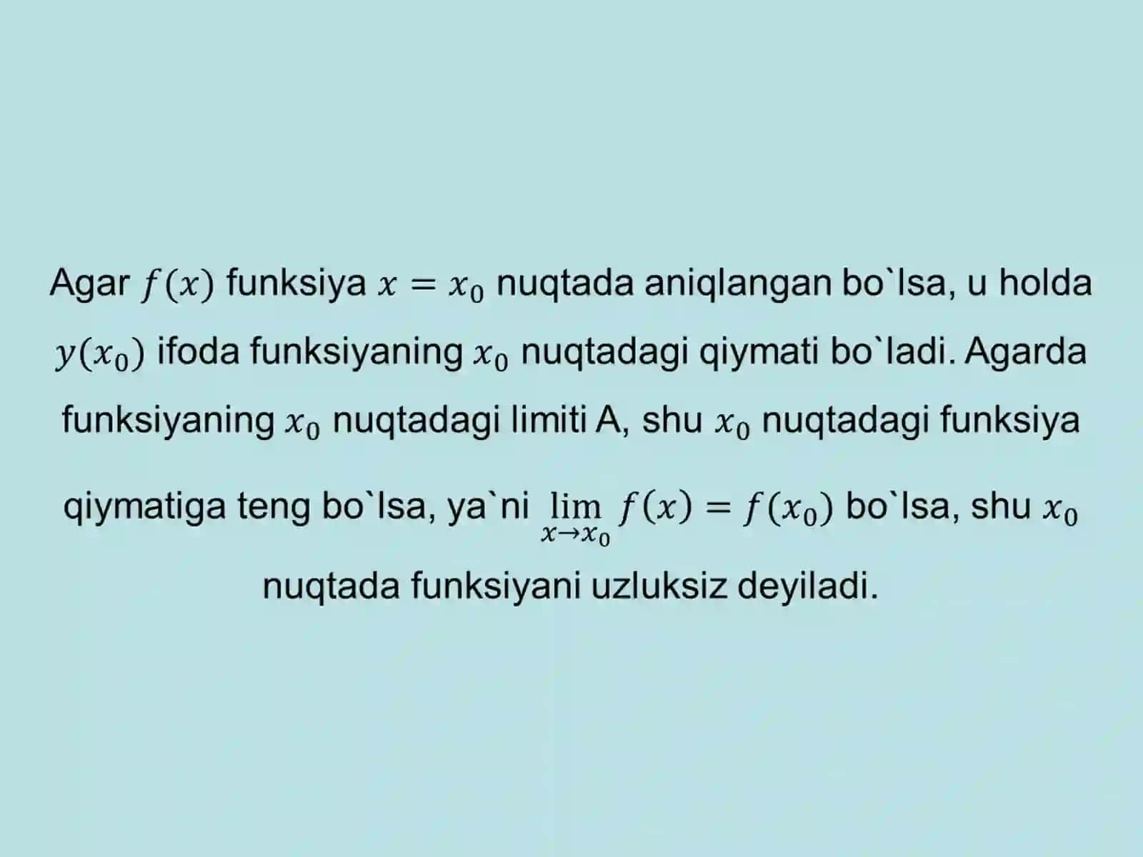Funksiyaninglimiti 3