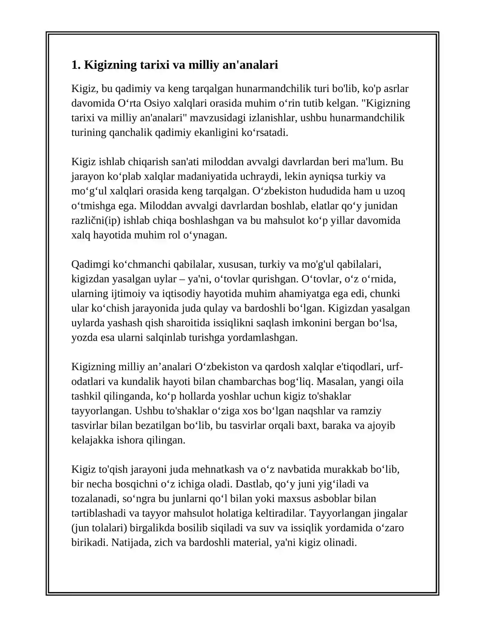 KIGIZ VA KIGIZ ISHLAB CHIQARISH 3