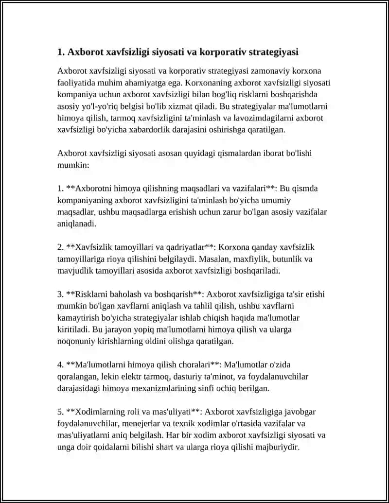 KORXONA FAOLIYATIDA AXBOROT XAVFSIZLIGI 3
