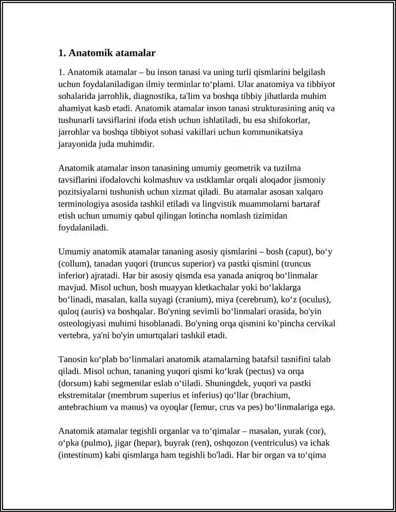 Anatomik atamalar 3