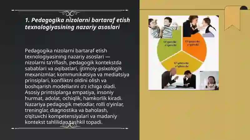 Pedagogika nizolarni bartaraf etish texnologiyasi 3