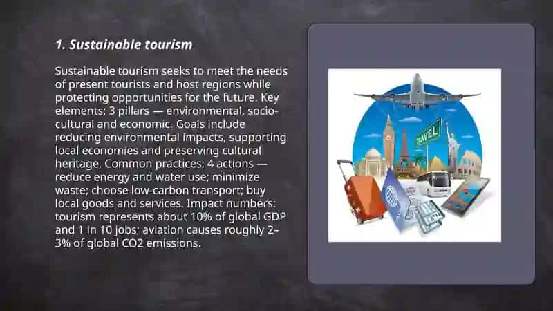 Sustainable tourism 3