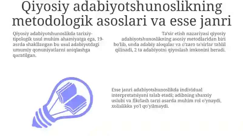 Jahon adabiyotini qiyosiy-tarixiy o'rganilishi 3