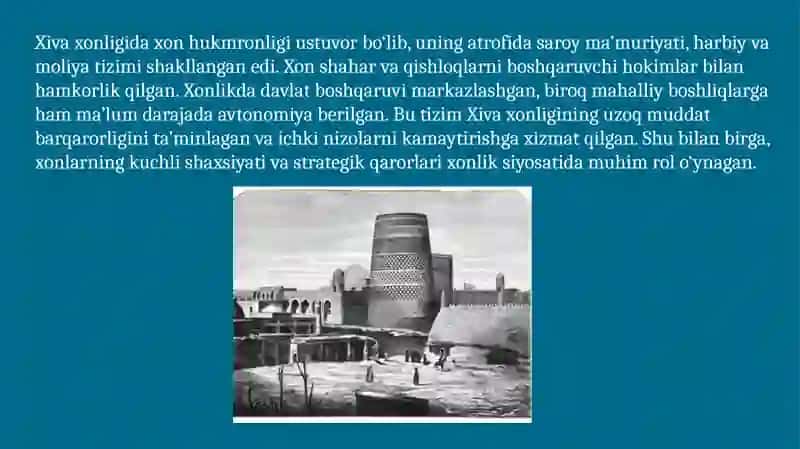 Oʻrta asrlarda Xiva xonligi 3