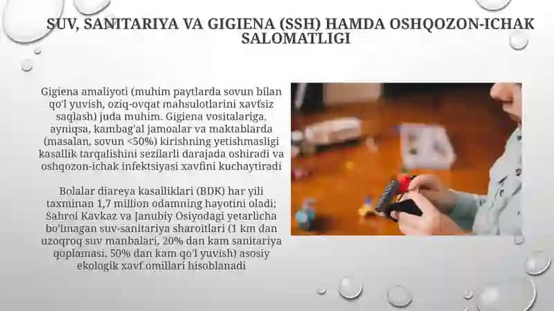Suv, Sanitariya va Gigiena 3