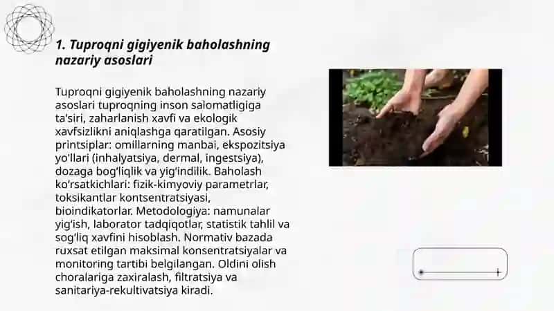 Tuproqni gigiyenik baholash 3