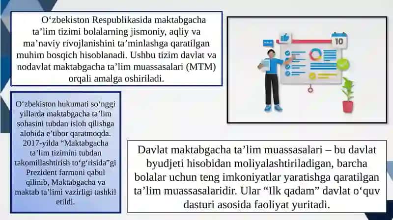 Maktabgacha ta'limda ta'lim sifati 3