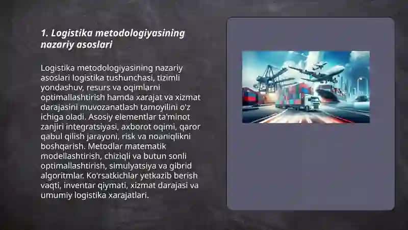 Logistika metodologiyasi 3
