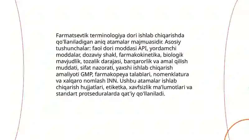 Farmatsevtik terminologiya va atamalar 3