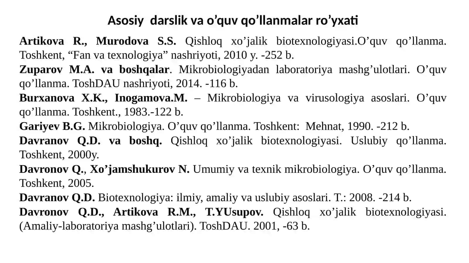 AGROBIOTEXNOLOGIYA fani 3