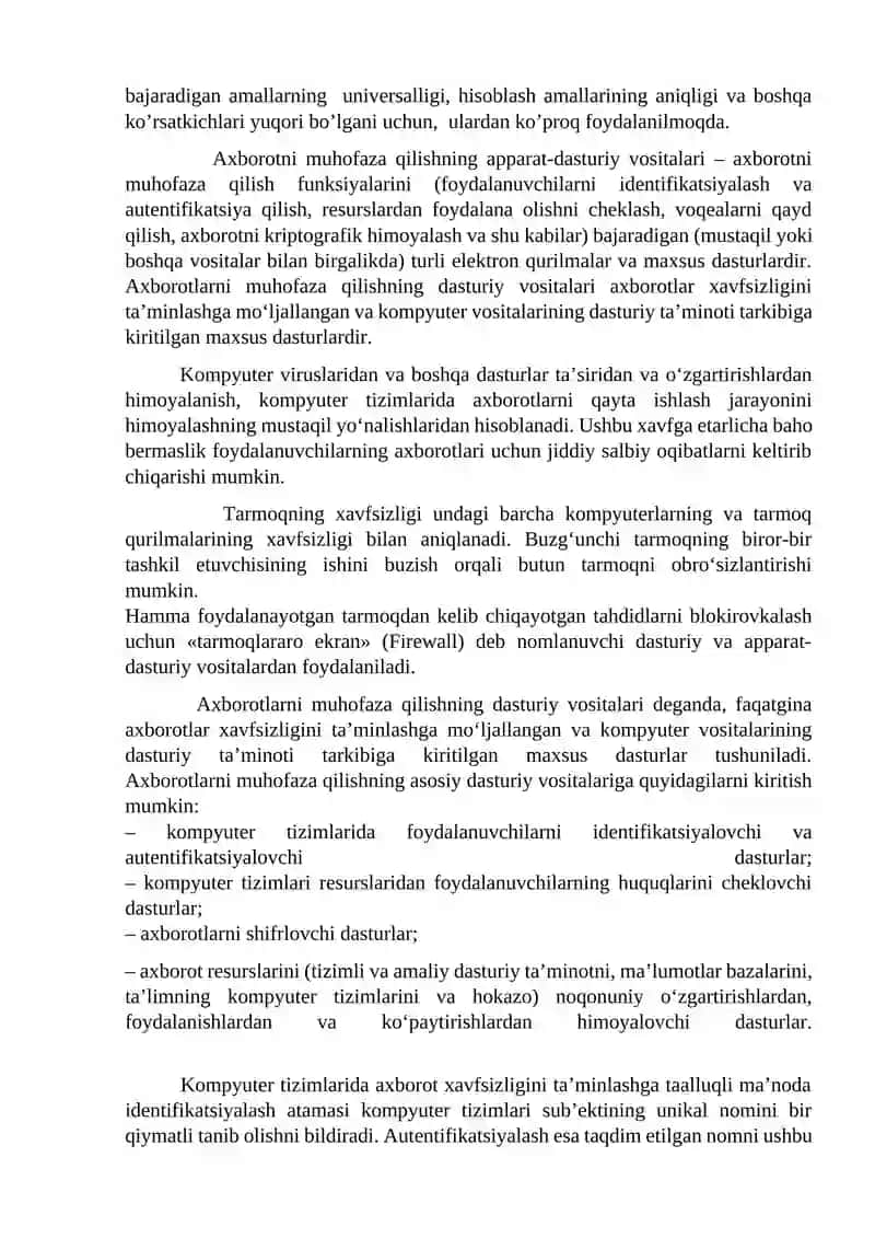 Axborot jarayonlarining dasturiy ta'minoti 3