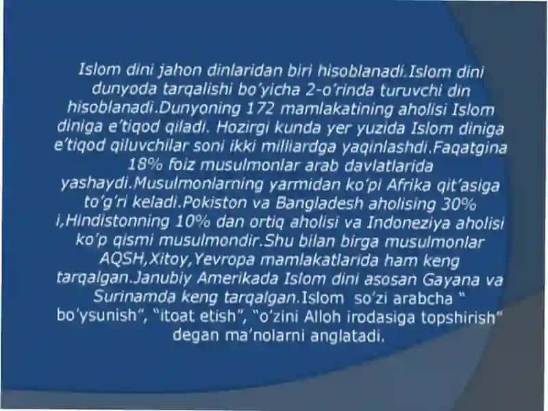 Islom ta'limoti asoslari 3