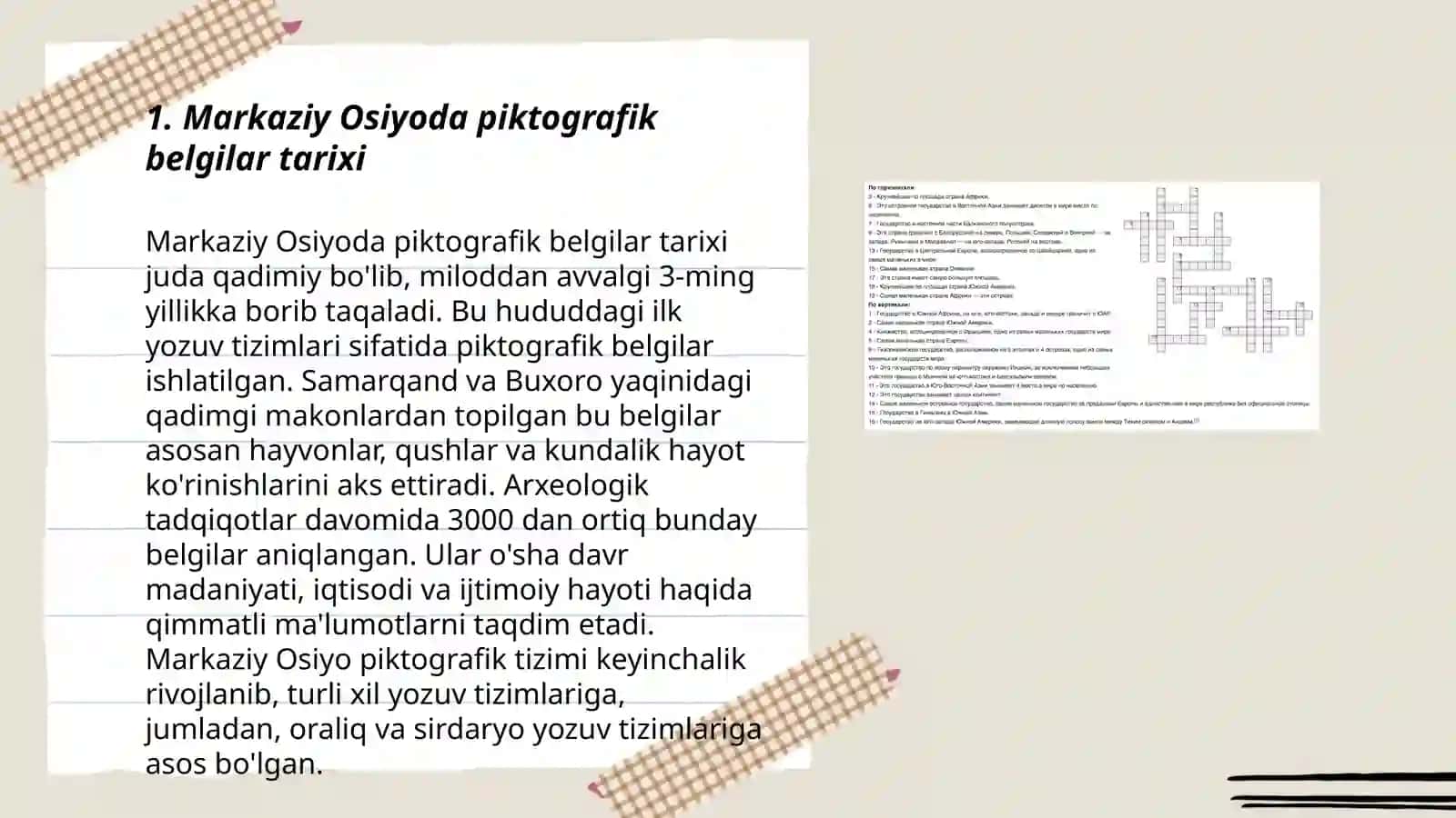 Markaziy Osiyoda piktografik belgilar 3