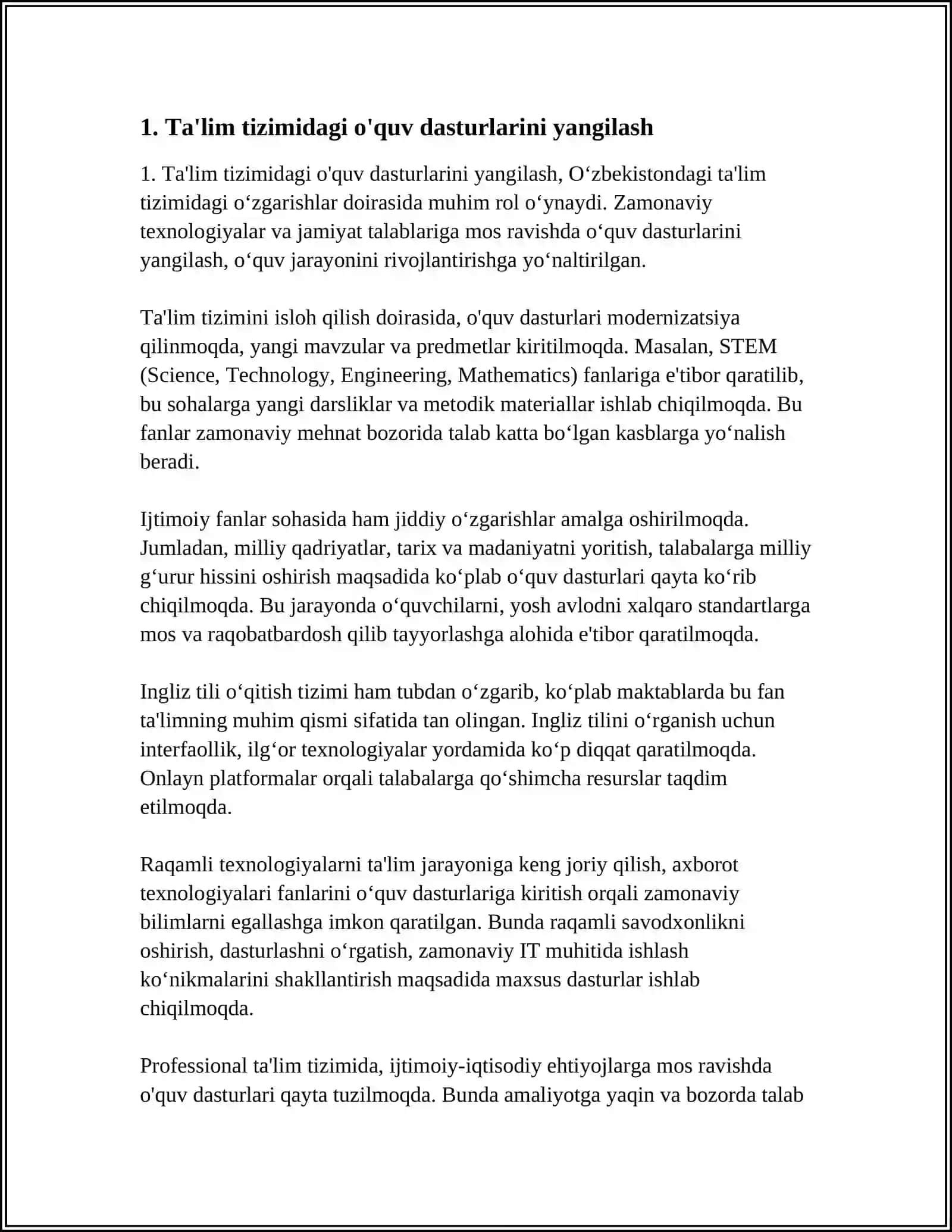 TA'LIM TIZIMIDAGI ÕZGARISH 3