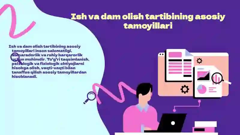Ish va dam olish tartibi 3
