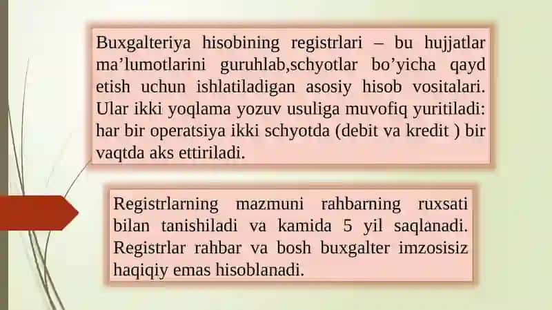 Buxgalteriya hisobi registrlari va shakllari 3