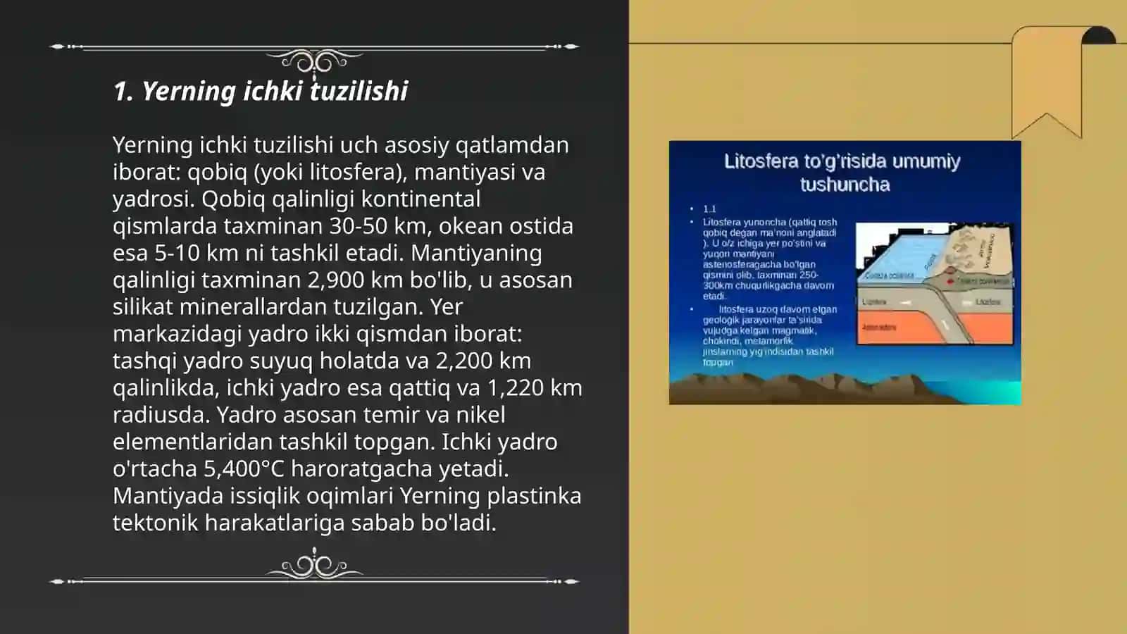 Yer plitalari va stratigrafiyasi 3