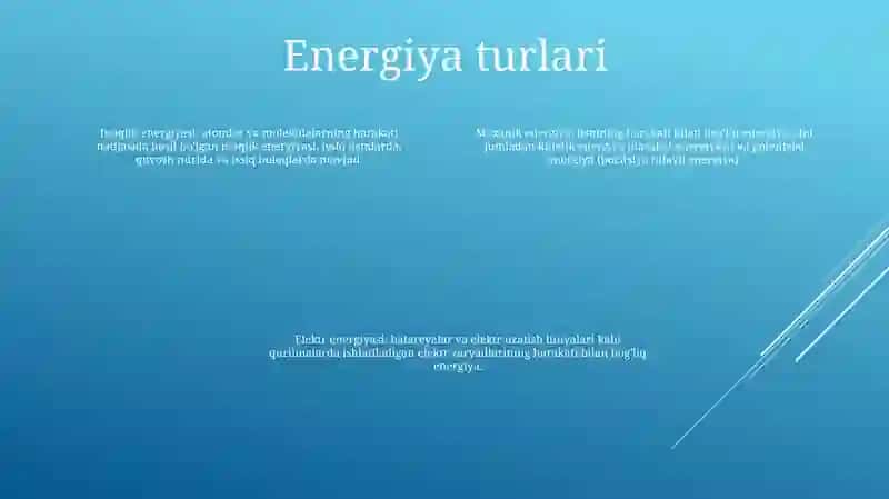 Energiya Tejamkorligi 3